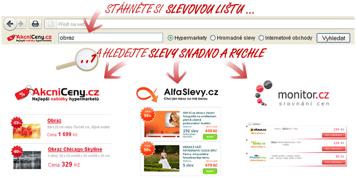 Ukázka slevové lišty